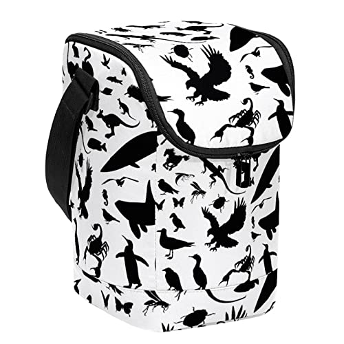 Lonchera Animal-Silhouette-vector-14 unisex para la escuela 2