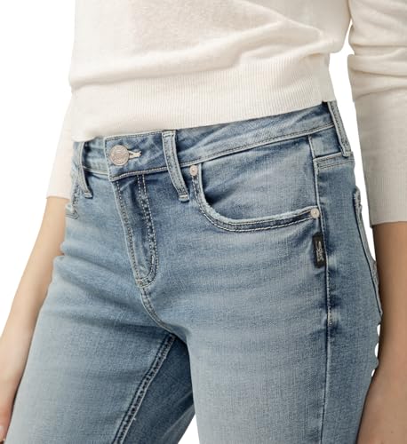 Image of Silver Jeans Co. Women's Elyse Mid Rise Comfort Fit Slim Bootcut Jeans