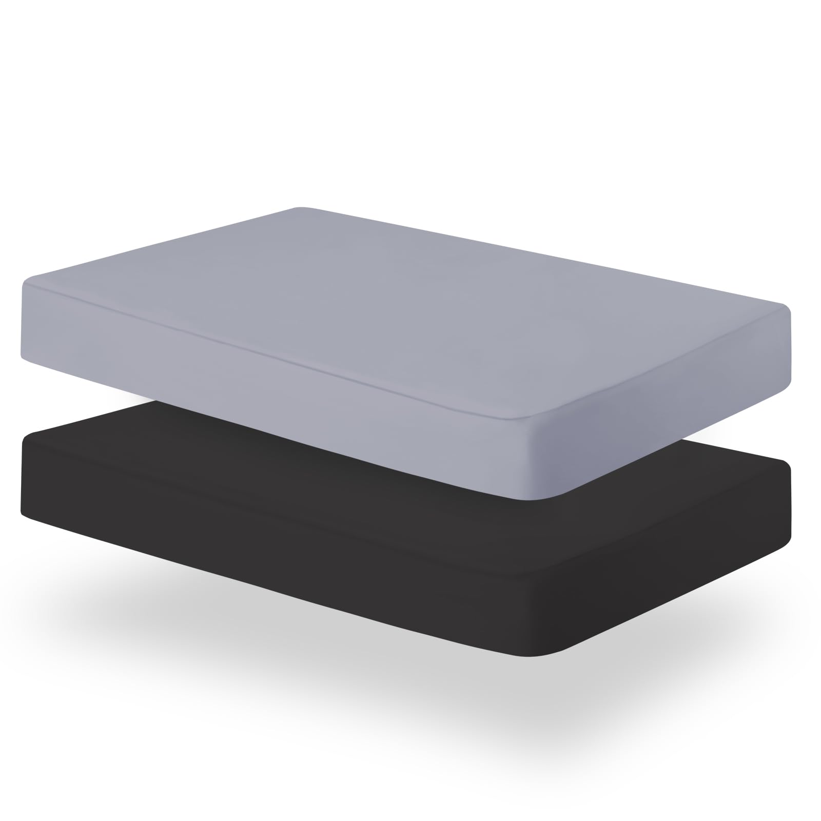 Biloban Pack and Play Sheets Fitted, 2 Pack Pack and Play Sheet Fits for Graco Pack n Play Mattress, Neutral Playard Sheets for Baby Boys and Girl,