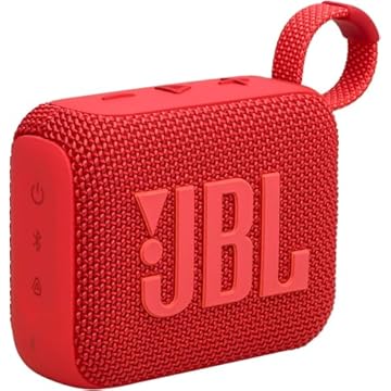 Caixa De Som Go 4, Bluetooth Portátil à prova d'água, Vermelho