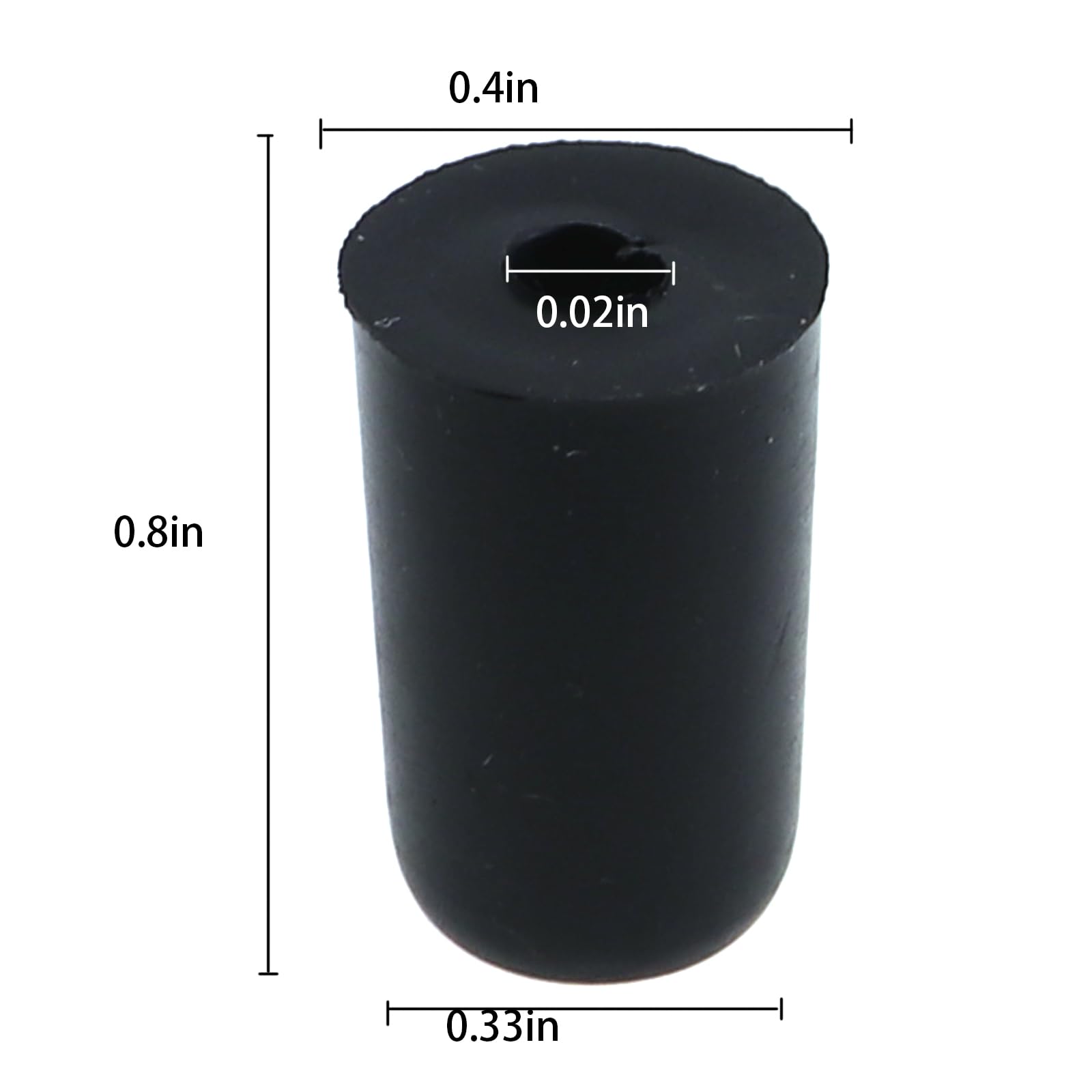 Caishun 4PCS Black Tip Protector Cello End Plate Rubber Plug Violin Accessories Cello Pin Holder Cello Rock Stop