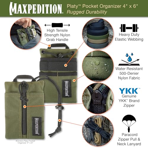 Image of Maxpedition Platy Pocket Organizer, EDC Tool Pouch, Neck Wallet