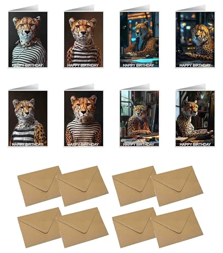 Cartes d'anniversaire amusantes et réalistes 105 x 148,5 mm lot