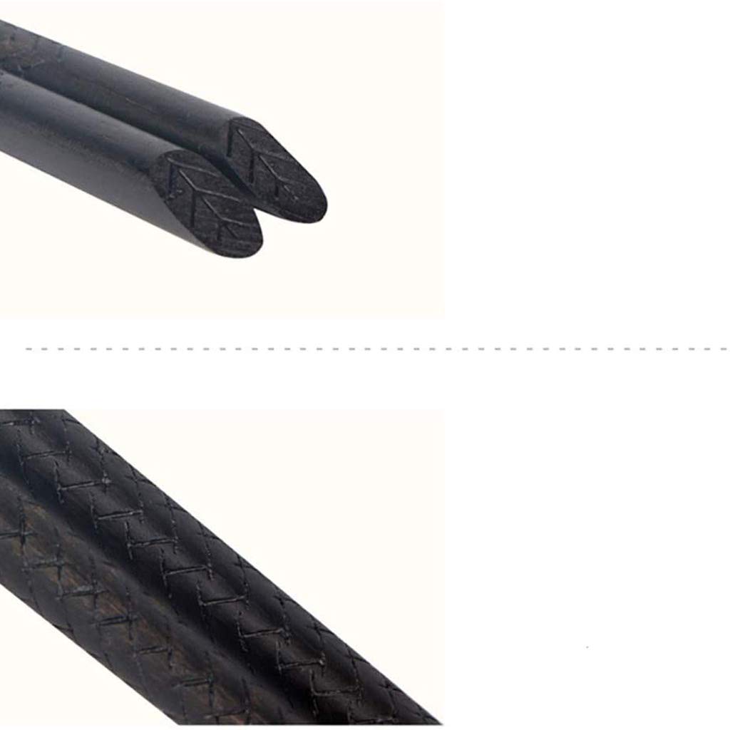 Coffret Cadeau de 5 Paires de Baguettes réutilisables en Bois, Baguettes à Sushi japonaises, Baguettes Chinoises de Luxe en Bois Naturel, Baguettes antidérapantes, Baguettes lavabl(E)