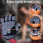 WESTWOOD FOX Weight Lifting Gloves for Men Women Gym Gloves with Wrist Wrap Support for Workout Training Exercise Fitness Hanging, Pull ups for Dumbbell, Cycling - Image 4