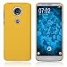 Produktbild PhoneNatic Case kompatibel mit Motorola Moto E5 Plus - Hülle gelb gummiert Hard-case Cover
