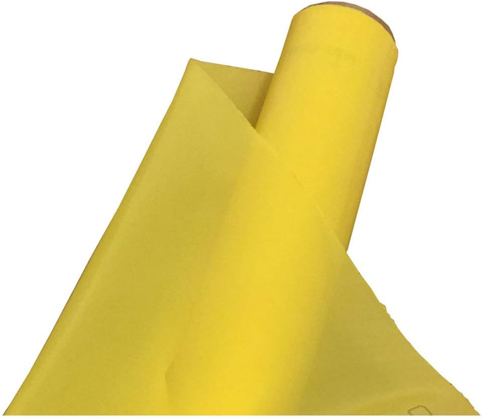 YLZ Screen Printing Mesh Polyester Silk Screen Fabric Cloth-230Mesh/90T 65Inch x 118Inch Yellow