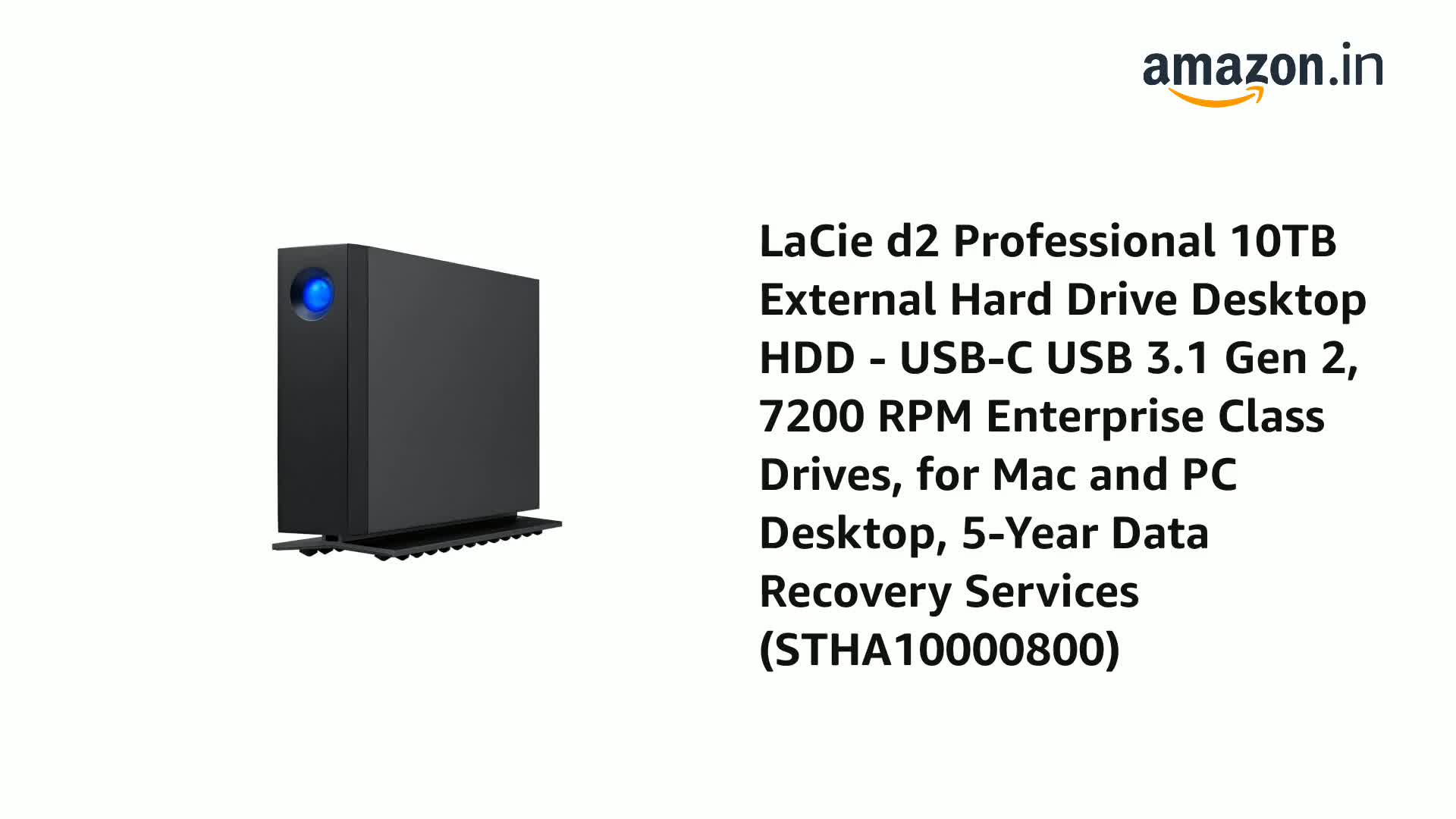 未開封未使用LACIE d2 professional 10TB Amazon.com: LaCie d2 Professional 10TB External Hard Drive Desktop