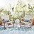 LVTXIII Set of 2 Patio Lumbar Pillows with White Piping, 12"x20" Fade Resistant Outdoor Lumbar Pillow with Inners for Home Patio Coach Sofa Use, A Pebble Blue