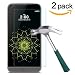 [2 Pack] LG G5 Screen Protector, NOKEA [Tempered Glass] with [9H Hardness] [Crystal Clear] [Easy Bubble-Free Installation] [Scratch Resist] (for LG G5)