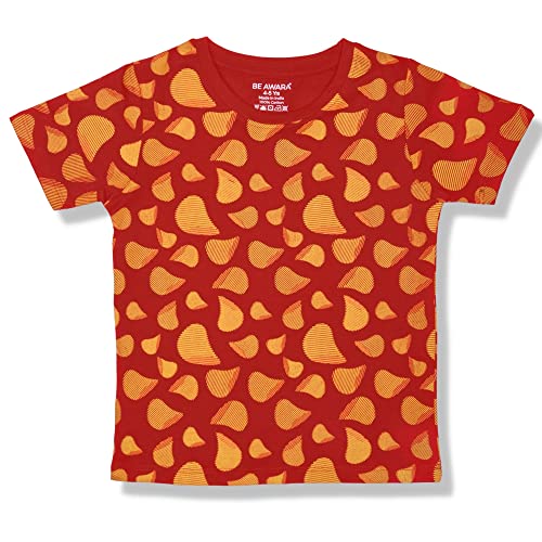 Image of Be Awara Kids Printed Half Sleeves T-shirt & Shorts Clothing Sets, 100% Cotton Soft Unisex Cord Set, Comfortable Wear for Kids With Cool Prints, Everyday Casual Wear for Boys & Girls