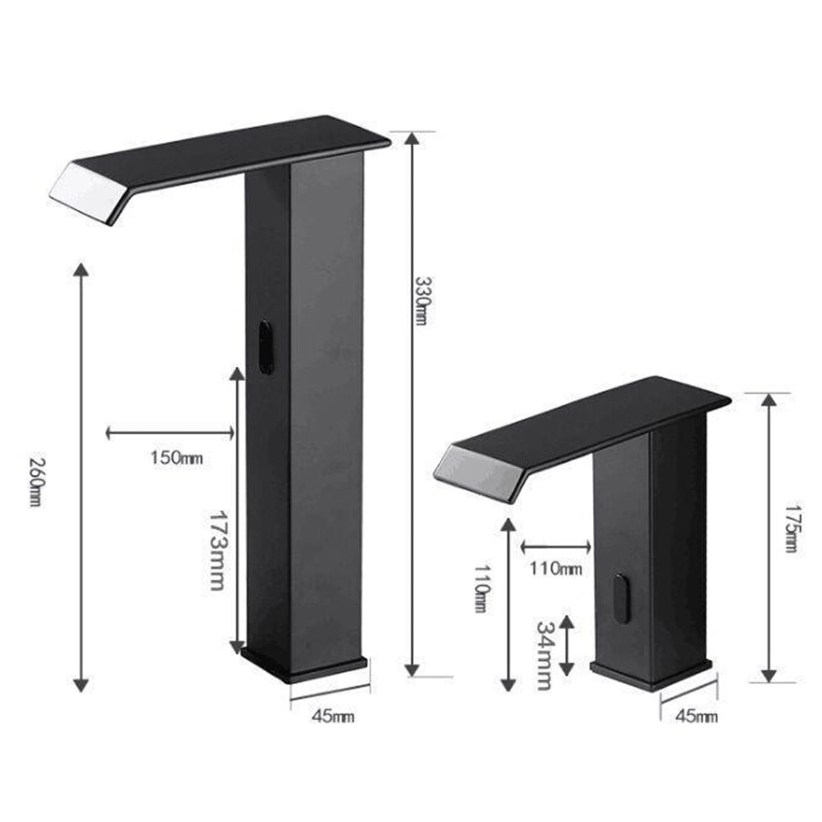 XJTNLB Sensor Kraan Wastafelkranen Waterval Mengkranen voor Wastafel