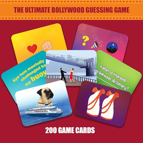 Image of Gouda Games Bollywood Battle Card Game - Fast-Paced Trivia & Guessing Game, Fun for Game Nights, Parties & Family Time, Gifts for Bollywood Fans, Board Game Lovers, Adults, Teens & Kids, 3-12 Players