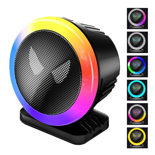 Lexsyn Luces Con Música,Altavoz LED Activado Por Sonido RGB | Luces Pulsantes De Color Completo Con Captación | Para Casa Salón De Estar Cuarto De Estudio Sala De Juegos Teatro Fiesta DJ Estéreo Patio