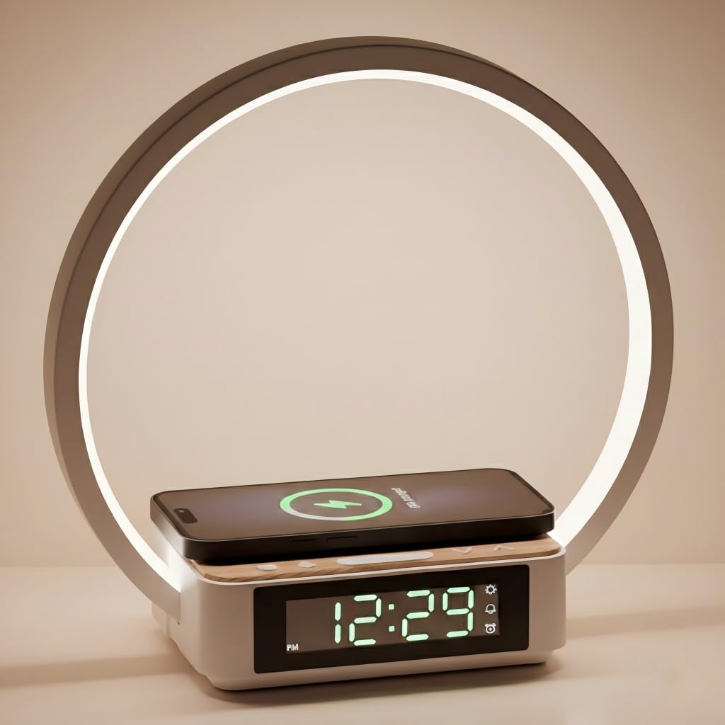 Amazon.com: Sunrise Alarm Clock Bedside Lamp with Wireless