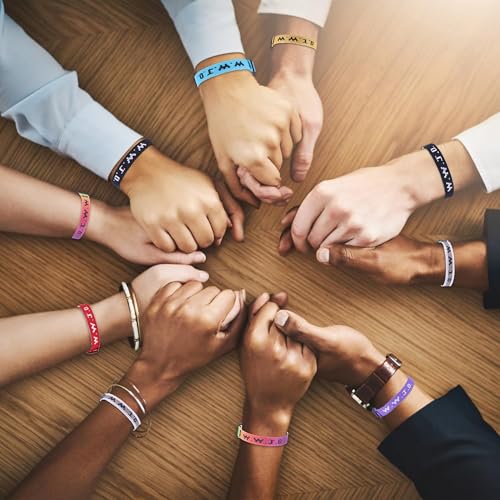 MOZAKA 60-Piece WWJD Adjustable Bracelet Set - Inspirational Christian Wristbands for Men and Women - Perfect Gifts for Faith and Fellowship - Image 6