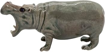 Amazon.co.jp: WitnyStore 小さな長さ2インチ 座った口を開けたカバの