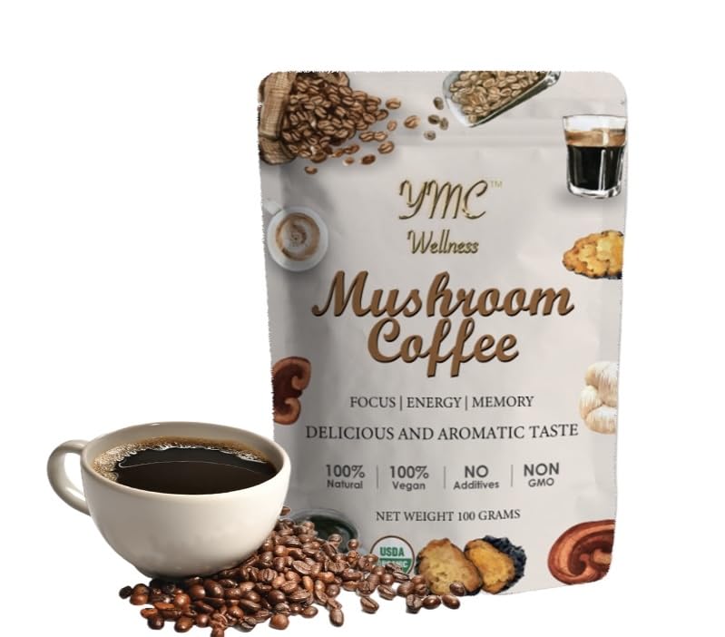 Organic Mushroom Coffee powder Dark Roast