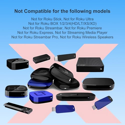 Image of (Pack of 2) Replacement for Roku-TV-Remote-Control, for TCL Roku /Onn Roku /Hisense Roku /Sharp Roku /Philips Roku Series Smart TVs (Not for Roku Stick, Box, Premiere and Players)