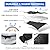 Outdoor Faucet Covers for Winter Freeze Protection, 2 Pack 6.7" x 9.5" Hose Bib Cover, Water Spigot Covers Winter Insulated, Pipe Wrap Insulation Cover Socks Outside Faucet Freeze Protector