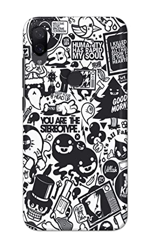 Image of Printed Hard Back Cover Case for Mi Play Back Cover (Mixed Cartoon) -1302