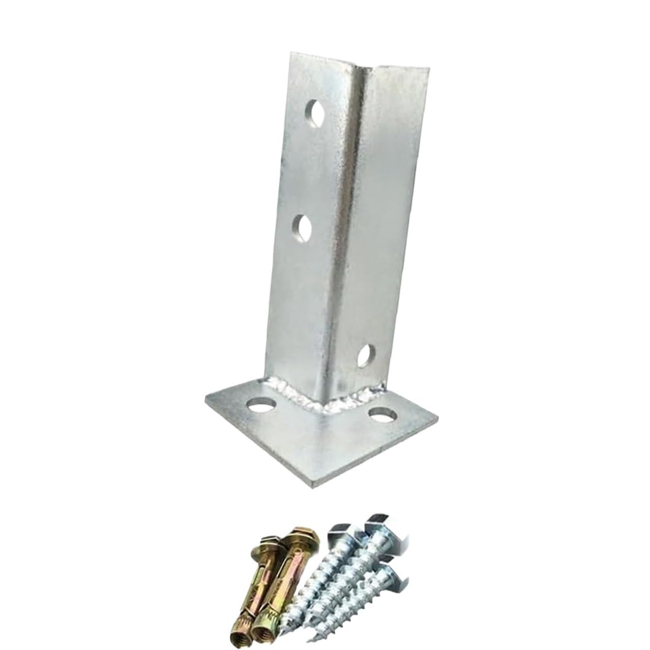 Adjustable Stainless Steel Deck Post Anchor Base Brackets - Heavy Duty Support for Decks, Railings, and Pergolas(20PCS)