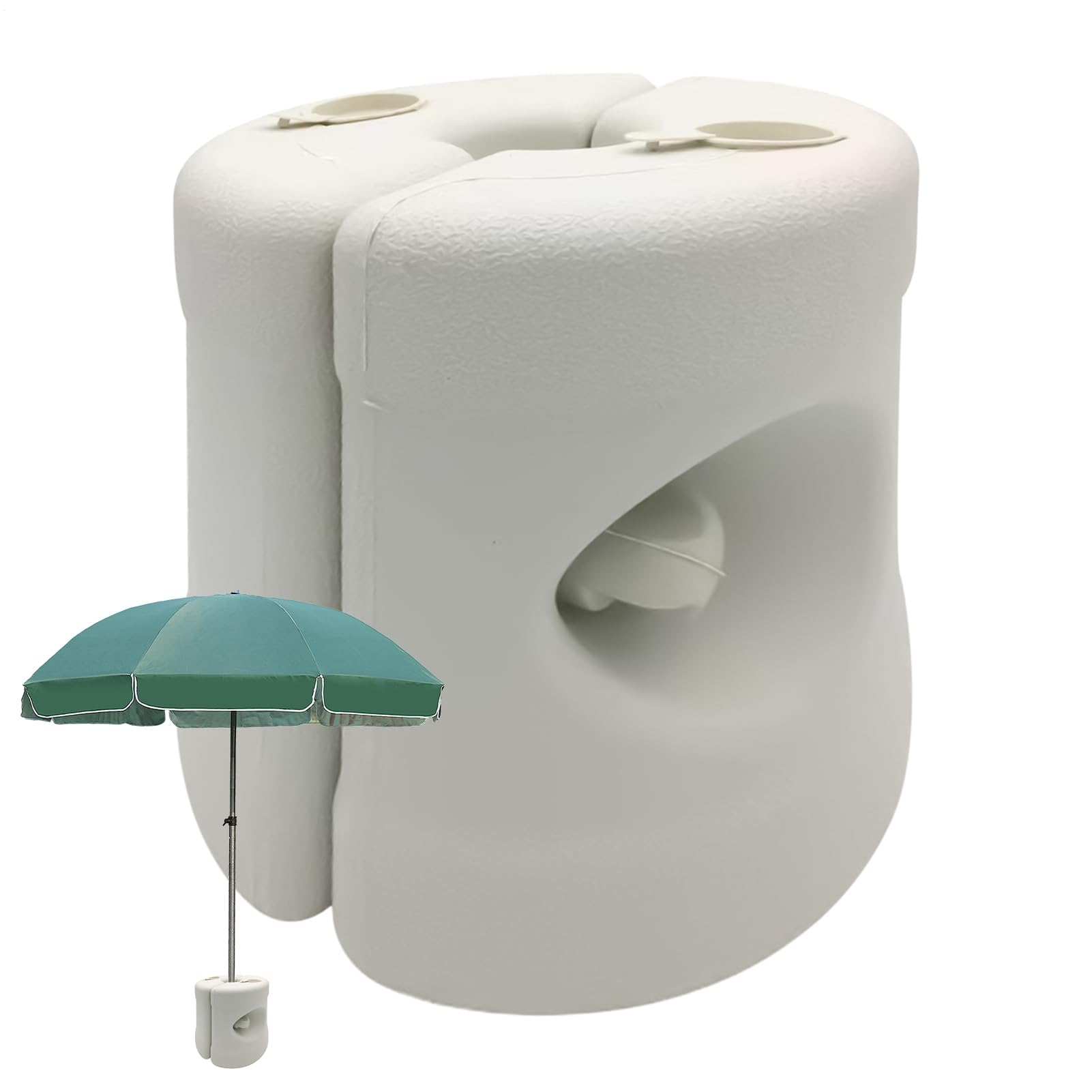 Obciążony stojak na parasol – podstawa do napełniania 25 x 25 cm, łatwy montaż, uchwyt HDPE zapewnia niezawodne podparcie parasola na balkonie, ogrodzie, tarasie, trawniku i siedzeniu na zewnątrz