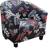 moismk Housse de Chaise Chesterfield Cabriolet 2 pièces Housse de Protection pour Fauteuil de Club Housse Fauteuil   Amovible et Lavable   Extensible Housse Chaise Tullsta Cabriolet(Color 6)
