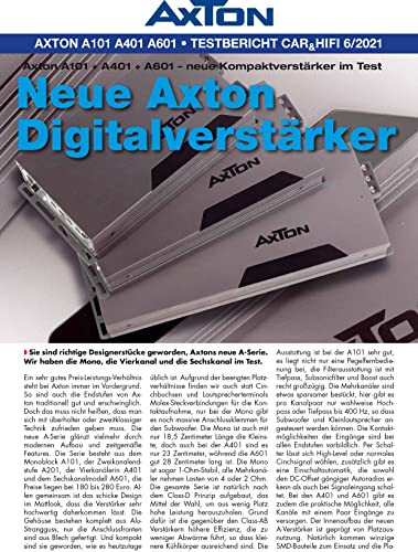 AXTON A601 Seitenansicht – ultrakompakte Bauform mit Kühlkörper