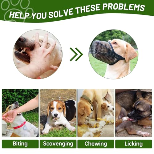 Giftköderschutz Hund Maulkorb Mittlere Hunde Baskerville Maulkorb Maulkorb für Große Hunde Fressschutz Hund Anti Giftköder Maulkorb Für Mittelgroße und Große Verhindert Das Beißen, Kauen Und Bellen