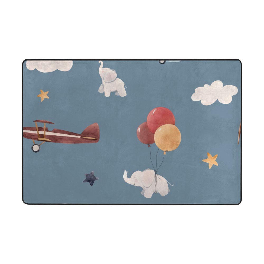 Tapis enfant doux anti-poussière et lavable pour sol de chambre