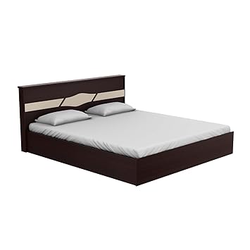 GODREJ INTERIO Arcadia King Bed Half Hydraulic Storage, Cola Rain