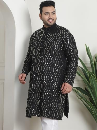 Image of SOJANYA(Since 1958 Cotton Regular Fit Plus Size Ethnic Long Kurta for Navratri & Indian Festivals