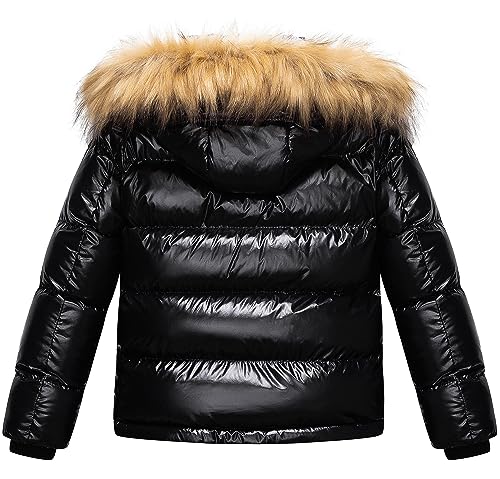 Image of CREATMO US Boy's Water Resistant Winter Coats Warm Fleece Lined Outwear Windbreaker Ski Jacket