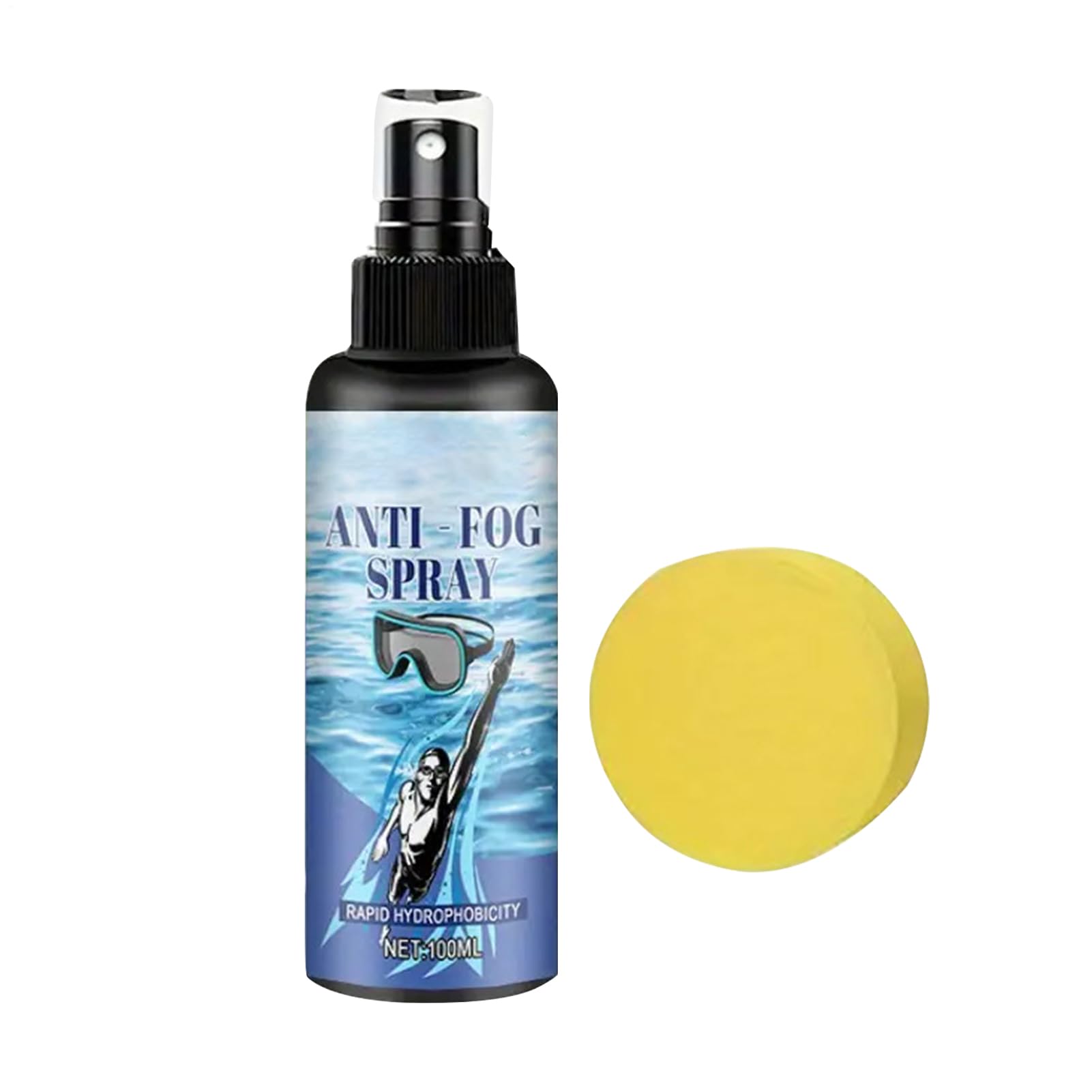 Spray Antiappannante per Occhialini da Nuoto | Soluzione Antifoschia per Occhiali Subacquei Trasparenti | Liquido Manutenzione 100ml per Allenamento Piscina Snorkeling attività Acquatiche