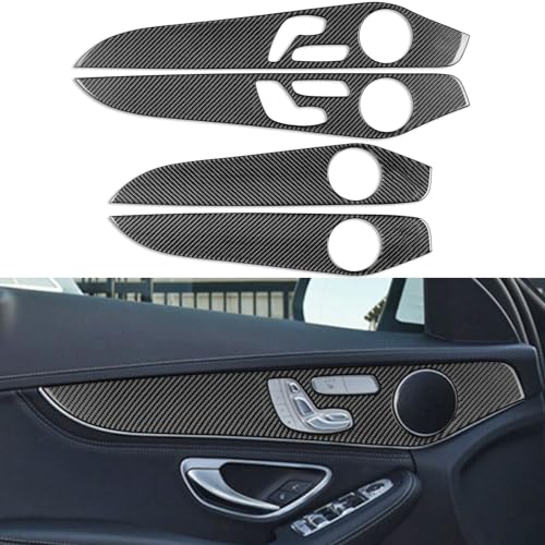 NVCNX Real Carbon Fiber Trim for Mercedes-Benz C-Class Interior Accessories