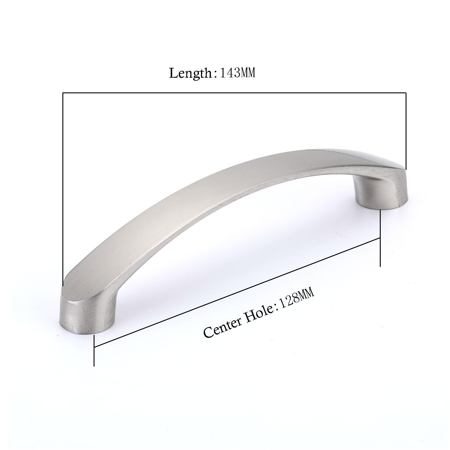 JNRFTY Pack of 10 Cabinet Pulls,Aluminum Alloy Drawer Pulls,Hardware Drawer Pulls Cabinet Door Handles for Home Kitchen Door Drawer Cabinet Hole Center 128MM - Image 3