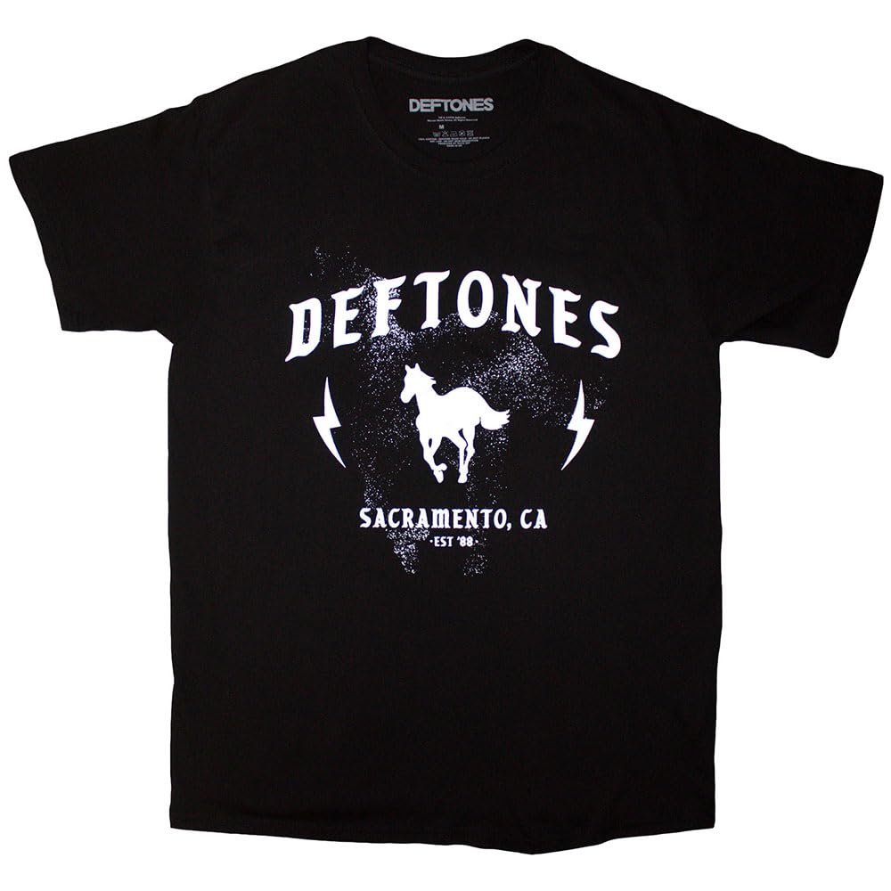 Deftones Men's Electric Pony T-Shirt Black | Officially Licensed Merchandise