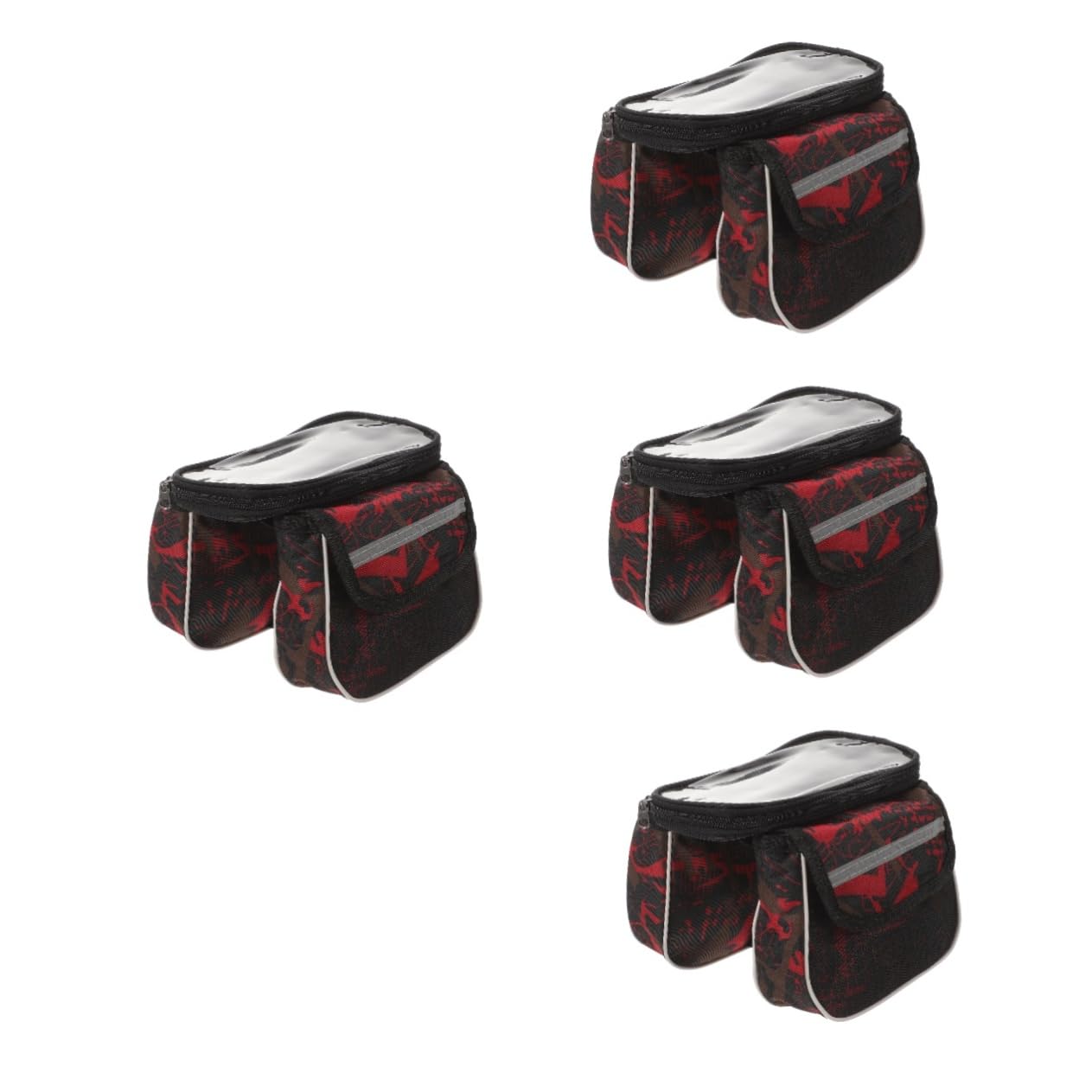 Toddmomy 5piezas Bolsa De Bicicleta Resistente Al Desgaste Bolsa De Almacenamiento Frontal para Teléfono Compatible La Mayoría De Bicicletas Gran Capacidad y Diseño Simple Incluye
