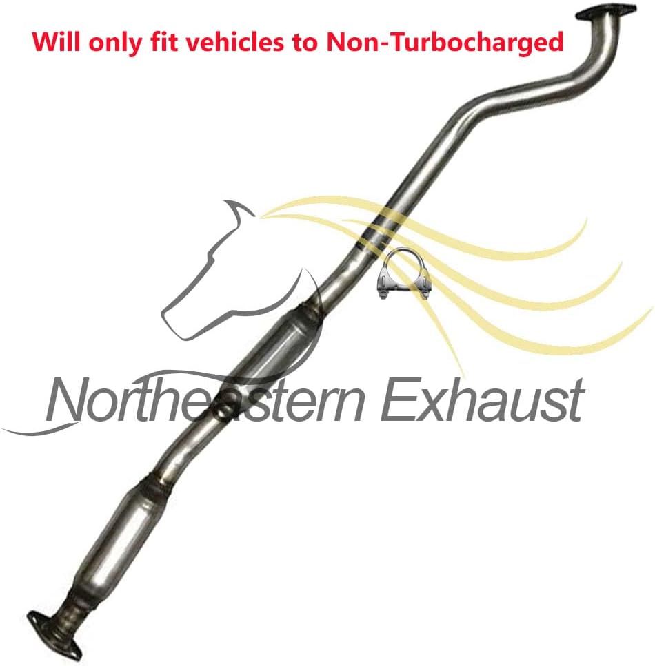 Northeastern Exhaust | Stainless Steel Resonator Pipe, Muffler Exhaust System Kit Compatible for Subaru Baja 2003 2.5L | Free Gaskets and Clamp Included | Automotive Replacement Part