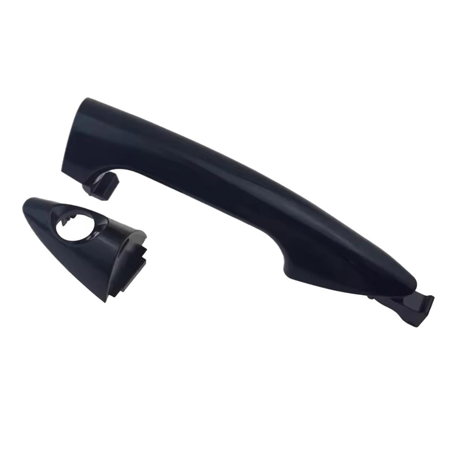 DUHNXUJ Car Door Handle for Hyundai for Accent 1.6L I25 2011-2017 Black Chrome Outside Door Handle(Black Front Right)