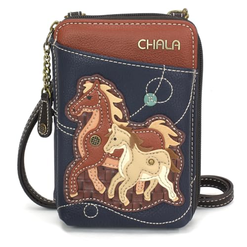 Image of CHALA Wallet Crossbody Cell Phone Purse - Women Faux Leather Multicolor Handbag with Adjustable Strap