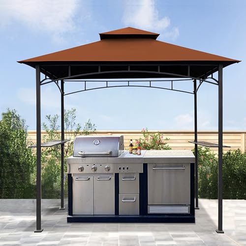 image for SCOCANOPY Upgraded Fabric Replacement Canopy Grill BBQ Gazebo Roof Top