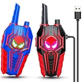 Rechargeable Walkie Talkies for Kids: Toys Easter Birthday Gifts for 3 4 5 6 7 8 Year Old Boys Girls Grandkids Ages 5-7 Kids Walkie Talkies 2 Pack Outdoor Toy for 4 5 6 7 Year Old Stuffers