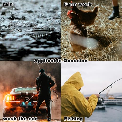 Mens Rain Boots Ankle Rubber Rain Boot Mens Waterproof Ankle Water Boots for Men Waterproof Garden Boots4