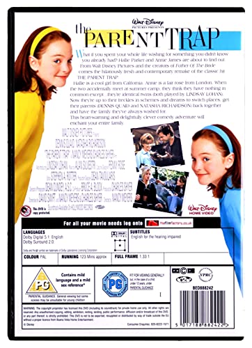 Disney's The Parent Trap [DVD] [1998]