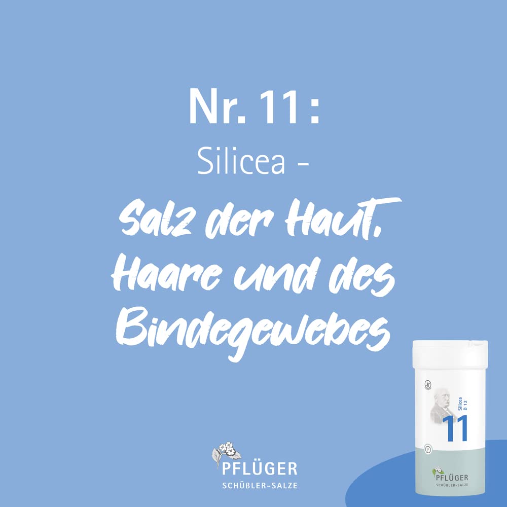 PFLÜGER Schüßler Salze Nr. 11 Silicea D12-4000 Tabletten - Das Salz der Haare, der Haut und des Bindegewebes - glutenfrei