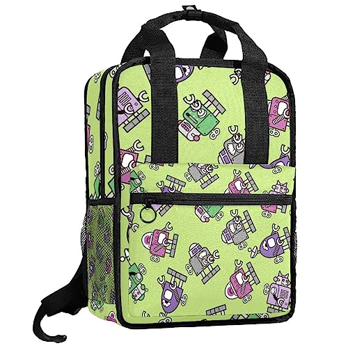 Sac à dos pour garçons et filles motif robot 35cm multicolore