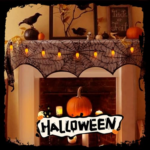 Image of C9 Halloween Orange String Lights 25Ft Outdoor Halloween Decorations String Lights with 26 Ceramic Orange Bulbs, Hanging Vintage Christmas Lights for Patio Holiday Party Fall Roofline Backyard Porch