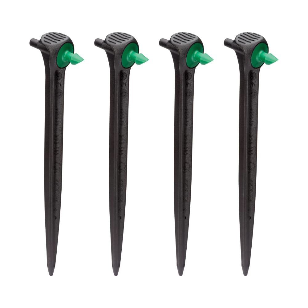 Rain BirdSD24PKSX Drip Irrigation 2-in-1 Staked In-Line Dripper/Emitter, 2 Gallon Per Hour, 4-Pack